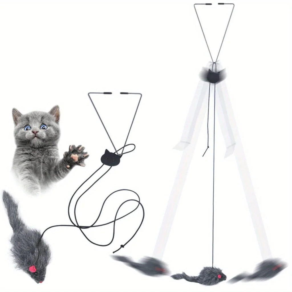 The Bounce & Pounce Door Hanging Cat Toy