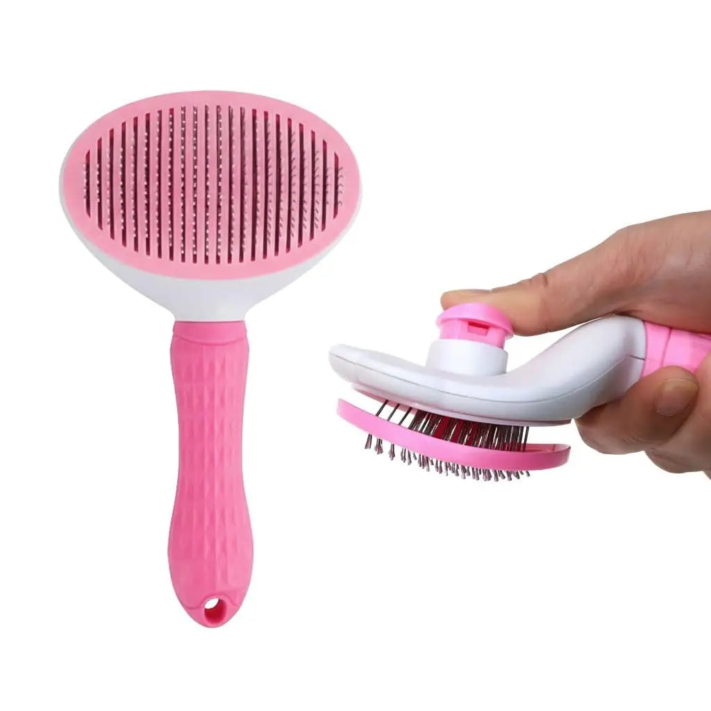The SwiftClean™ One-Click Pet Grooming Brush