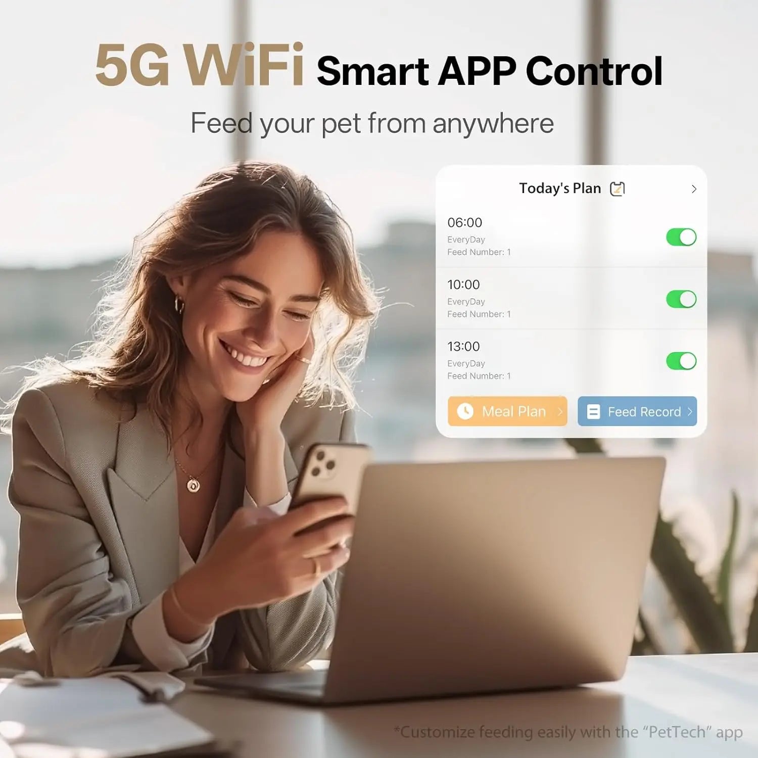 PureFeed™ 5G App-Controlled Smart Pet Station