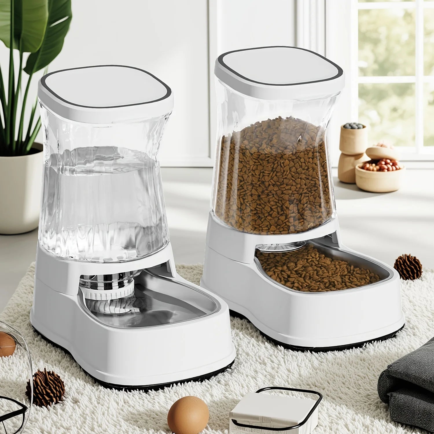The Oasis Pro™ 1-Gallon Gravity Feeder & Waterer Combo