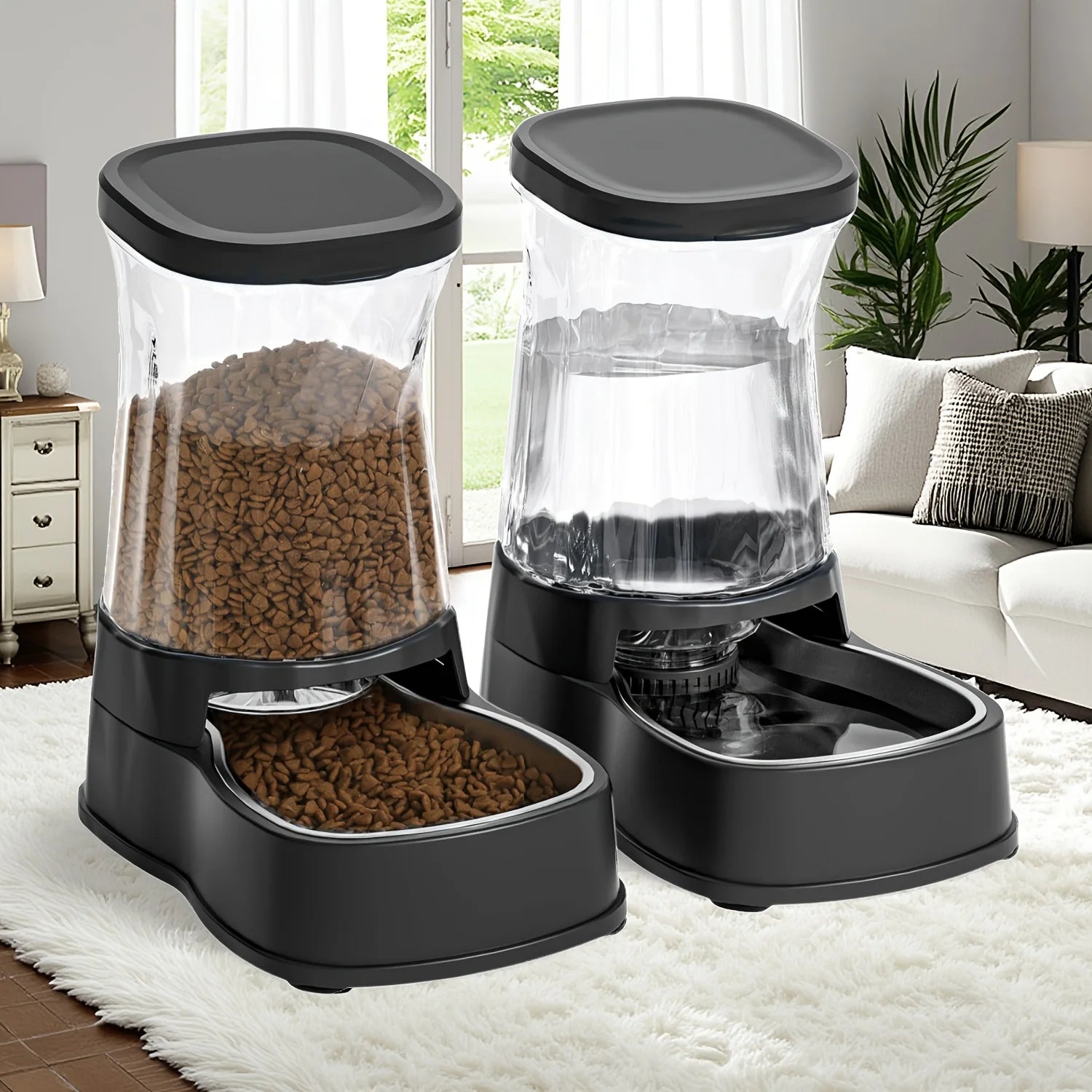 The Oasis Pro™ 1-Gallon Gravity Feeder & Waterer Combo